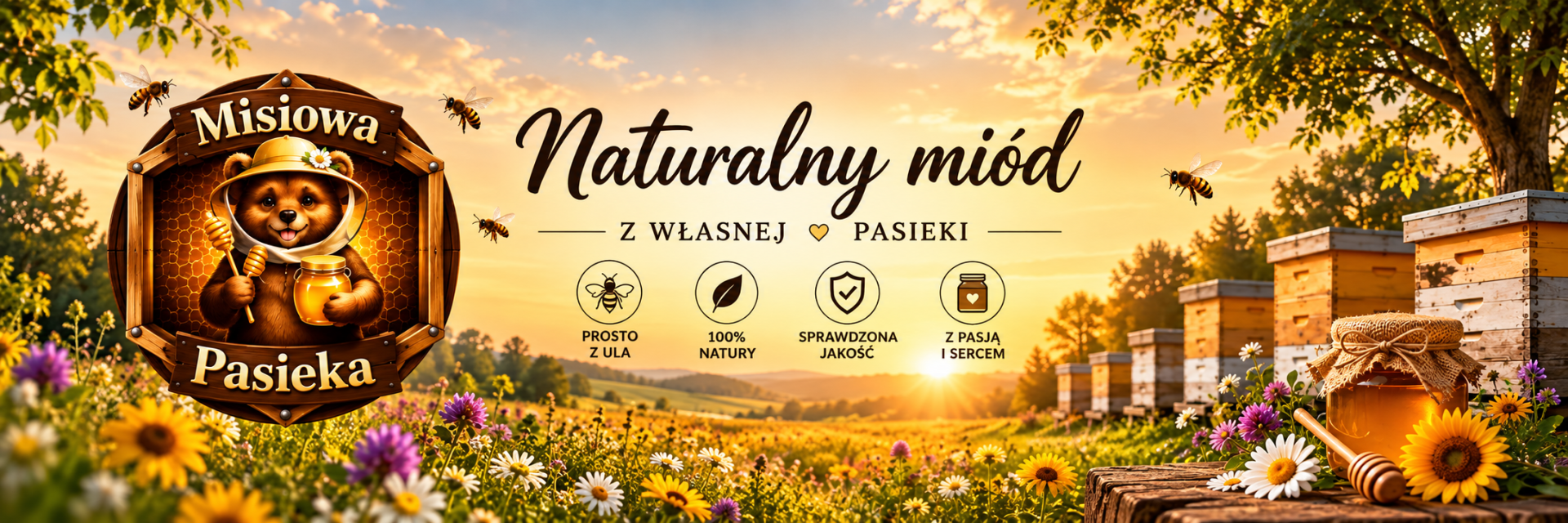 Misiowa Pasieka – naturalny miód z własnej pasieki
